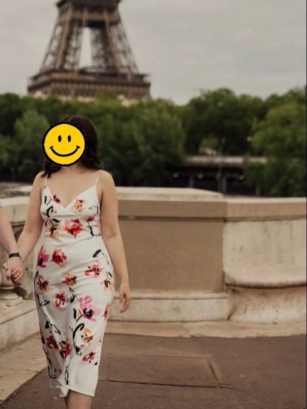 Dynamite Floral Satin Midi Dress